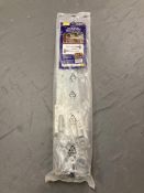 A set of galvanized hook in band adjustable with gate eyes.