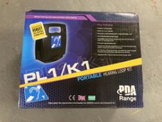 A PDAPL1/K1 portable hearing loop kit.