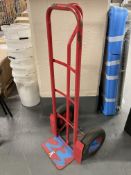 A metal sack barrow CONDITION REPORT: Well used.