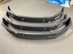 Three new motor vehicle plastic blank bumpers (3)
