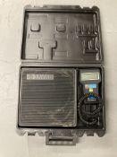 A JAVAC pro charge 100 charging scales in case.