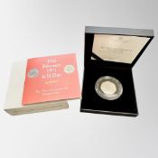 The Royal Mint : The 50th Anniversary of Decimal Day, 2021 UK 50 Pence Silver Proof Coin,