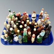 A tray of alcohol miniatures