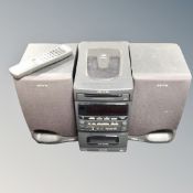 Three various hi/fi and speakers by Aiwa,