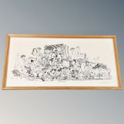 A Robert Olley print - The Day trippers