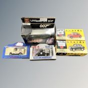 Five Die Cast Models : Vanguards Mini Cooper (VA2500), Vanguards Austin A35 (VA2300),