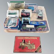 A tray of boxed die vehicles : Matchbox and Corgi