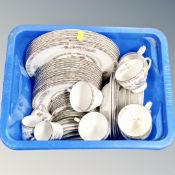 A box of Wedgwood Kutani Crane tea,