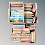 Three boxes of Beano annuals, education,