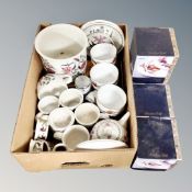 A quantity of Portmeirion Botanic Garden china including planter, ramekins,