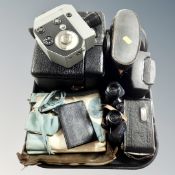 A pair of Omiya 8 x 30 binoculars together with a Masonic pouch,