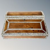 An Anglo-Indian bone inlaid writing box