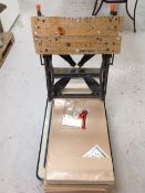 A folding multi purpose trolley,
