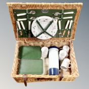 A vintage Optima picnic hamper
