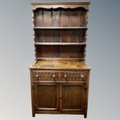 A Jaycee Oak double door Welsh dresser