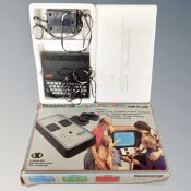 A boxed Videomaster Colourscore home TV game,