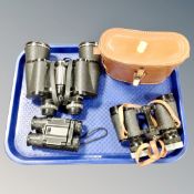 A pair of Tohyoh 8 x 30 field glasses in case,