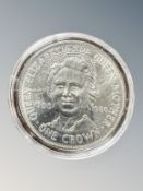 An Isle of Man The Queen Mother commemorative crown