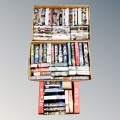 Three boxes of hardback and paperback volumes : Karen Rose, Lee Child,