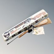 A Daisy Powerline repeater air rifle in original box, .22 calibre.