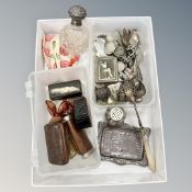 A group of silver including cutlery,