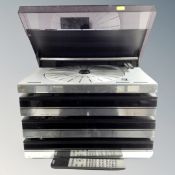 A four-piece Bang & Olufsen hifi system : Beogram 6500 turntable, Beocord 6500,