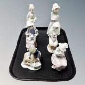 Six Nao figures of girls