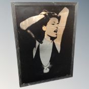 A contemporary picture mirror 103 cm x 77 cm