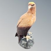 A Whyte & Mackay Royal Doulton Golden Eagle decanter and two further miniature sealed Scotch whisky