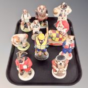 Ten Doggie People figures