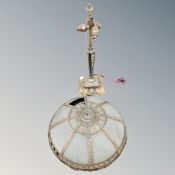 An Art Deco table lamp with glass shade CONDITION REPORT: As found