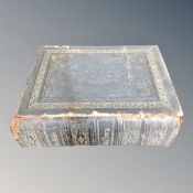 A 19th century leather bound bible