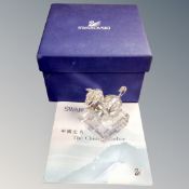 A Swarovski Crystal Chinese Zodiac dog figure,