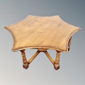 A contemporary coffee table,