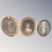 Continental School : Portrait of a gentleman, oil on canvas, 69 cm x 84 cm, partially laid to board,