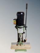 A Nutool morticing machine together with a circular table saw