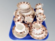 Approximately thirty nine pieces of antique Stanley Imari tea china