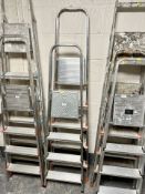 Two aluminium step ladders