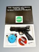 A Webley Tempest air pistol, .