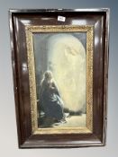 An antique religious print,