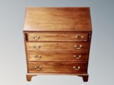 A mahogany Georgian style bureau,