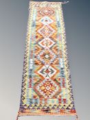 A Chobi Kilim runner 202 cm x 59 cm