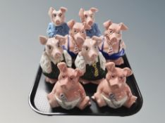 Eight Natwest Piggy banks