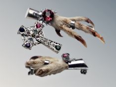 Three Scottish brooches