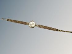 A lady's 9ct gold Rotary wristwatch on 9ct gold bracelet CONDITION REPORT: Minor