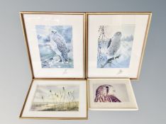 Two artist proof prints signed by James Alder together with a further signed colour print and a