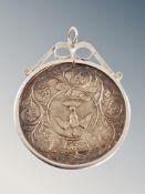 A 1977 Crown in silver mount