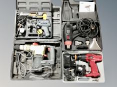 A Performance 3 function rotary electric hammer drill,