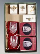 A pair of Waterford Crystal 1999 Nativity Collection three wise men,
