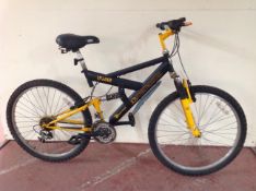 A JCB Streetmaster full suspension mountain bike